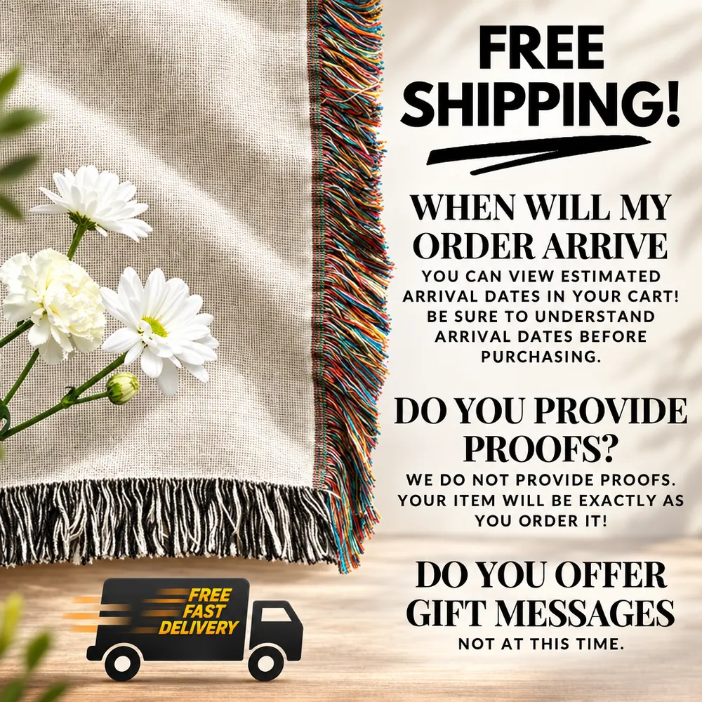 Free shipping and blanket care details